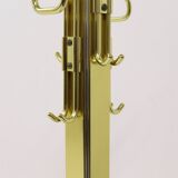 Mid century Belgo Chrom brass & chrome coat rack 1970s