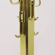 Porte-manteau mi-siècle en laiton chromé Belgo Chrom 1970