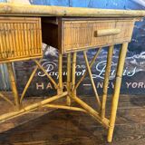 Vintage rattan desk