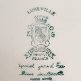 Set of 12 Lunéville earthenware dessert plates