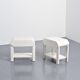 Pair of pine bedside tables by Maison Regain, circa 1970.