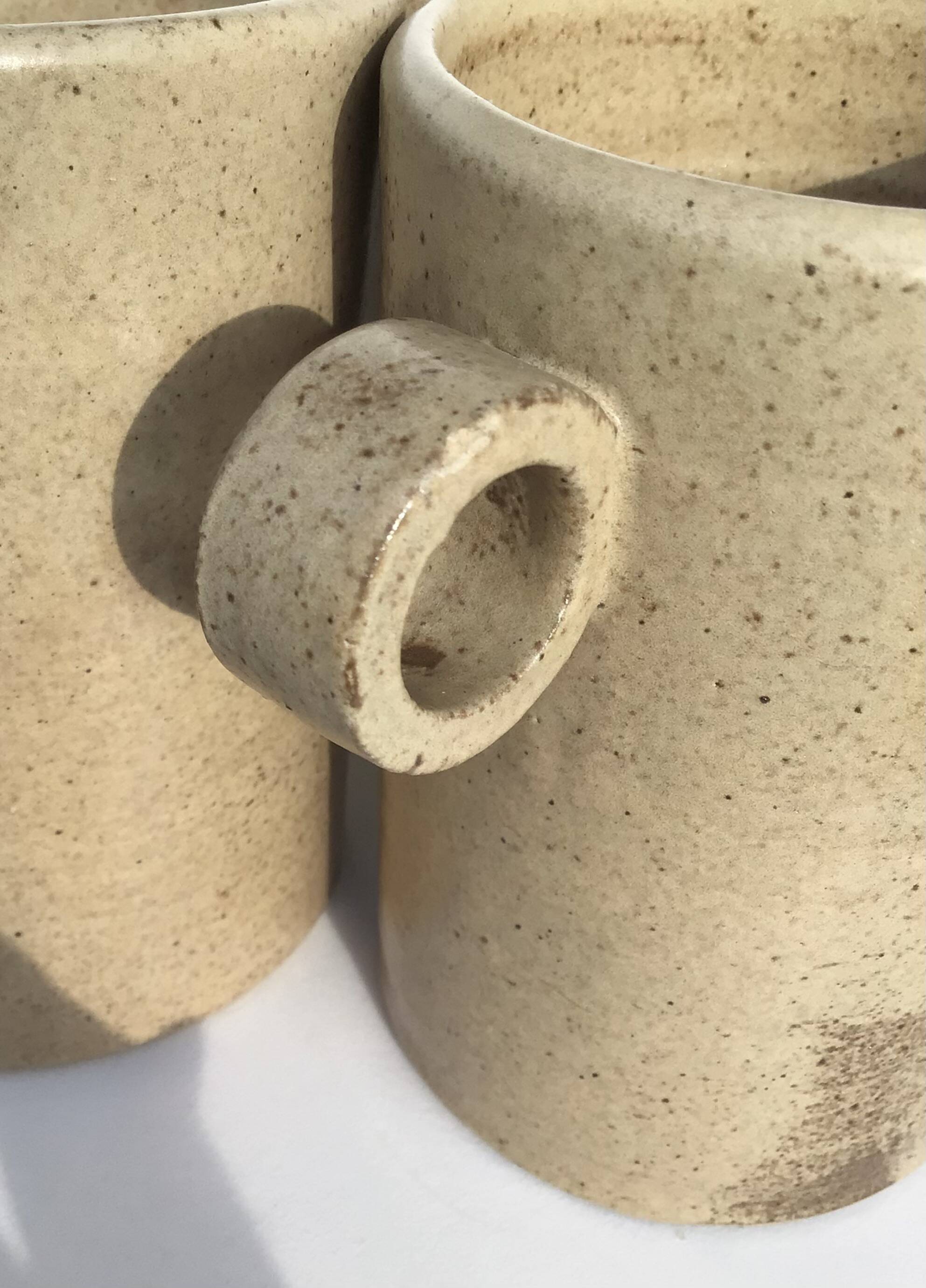 5 Handmade Aus stoneware mugs