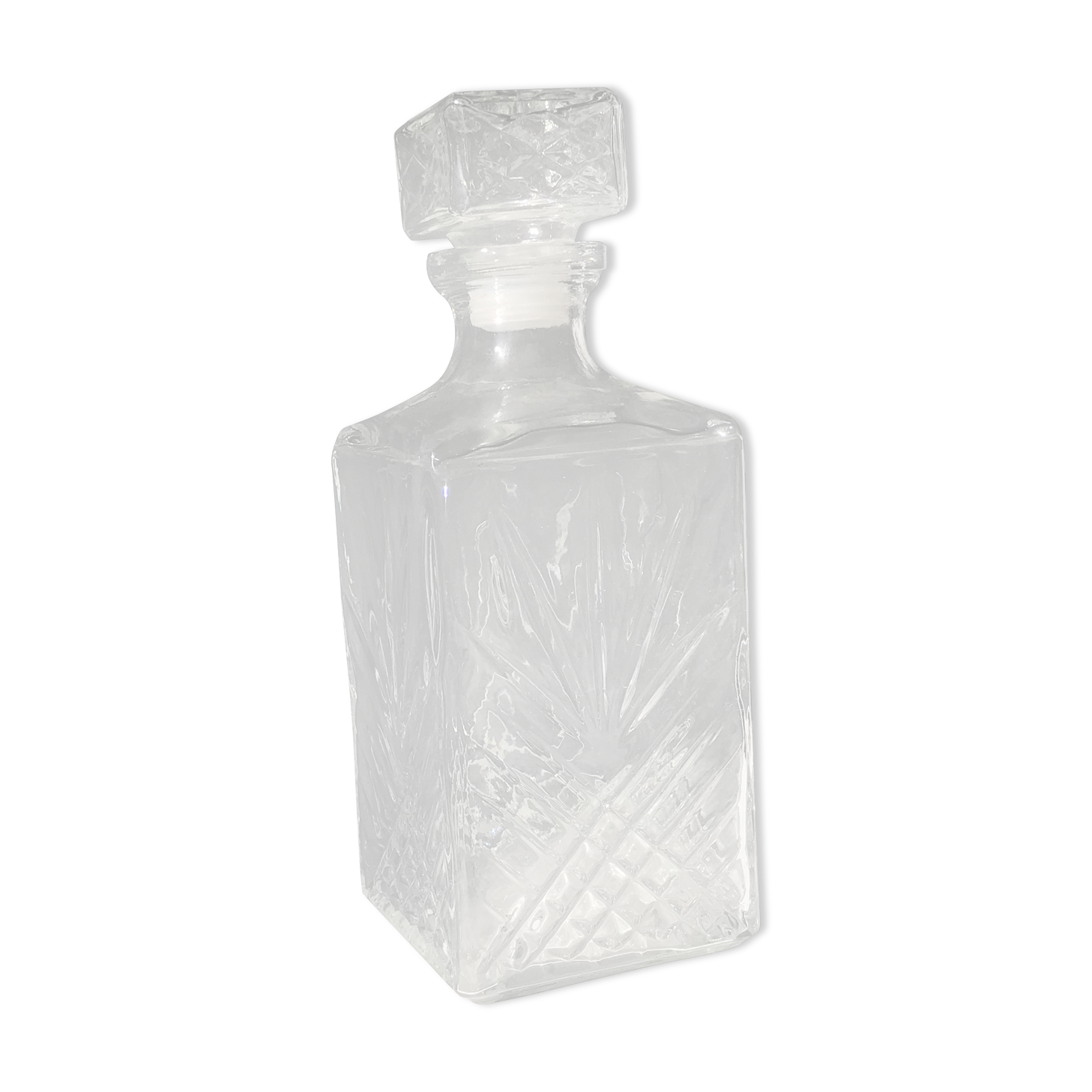 Glass whisky decanter