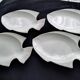 4 zoomorphic ceramic fish plates Geneviève Lethu