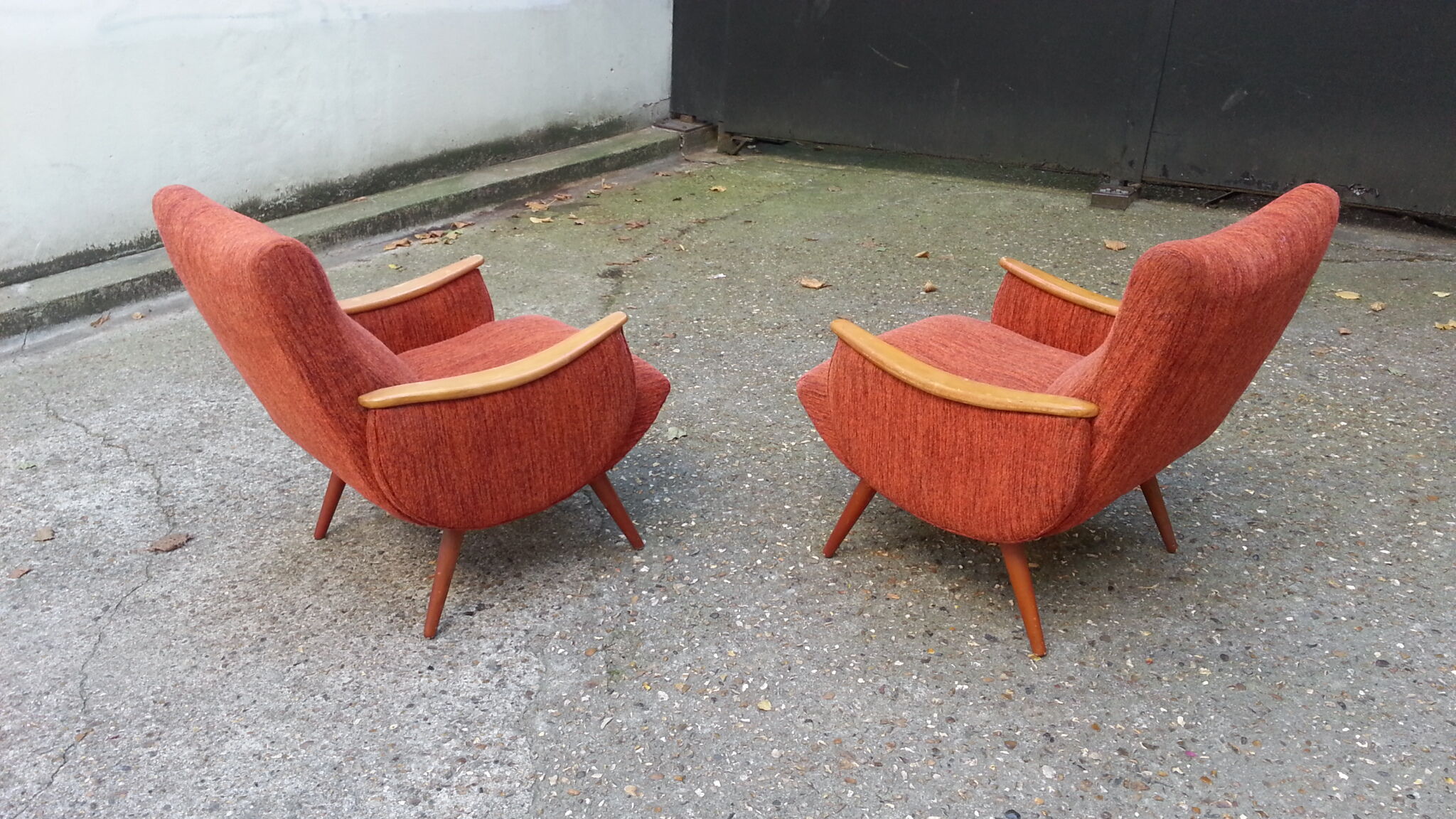 Chair 50s vintage Red