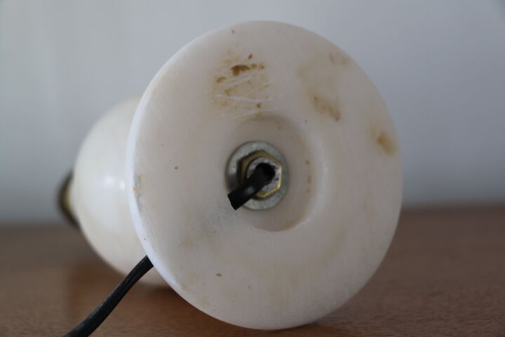 Alabaster lamp foot 200mm