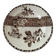 Antique plate with brown floral decoration, Grand dépôt E. Bourgeois
