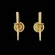 Pair of antique gilt brass wall sconces – classic style