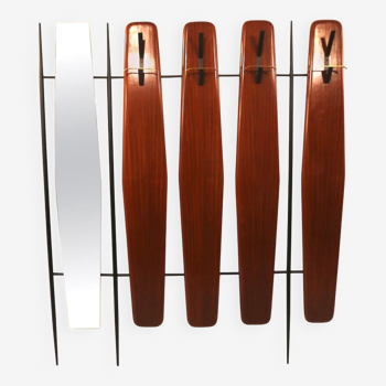 Mirrored italian coat and hat rack