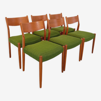 Suite de 6 chaises scandinaves de Cees Braakman 50/60