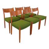 Suite of 6 scandinavian chairs Cees Braakman 50/60s