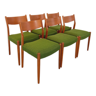 Suite de 6 chaises scandinaves de Cees Braakman 50/60