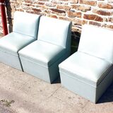 3 vintage modular armchairs from the 50s