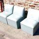 3 Fauteuils vintage année 50 modulable