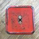 Tolix red metal industrial tab