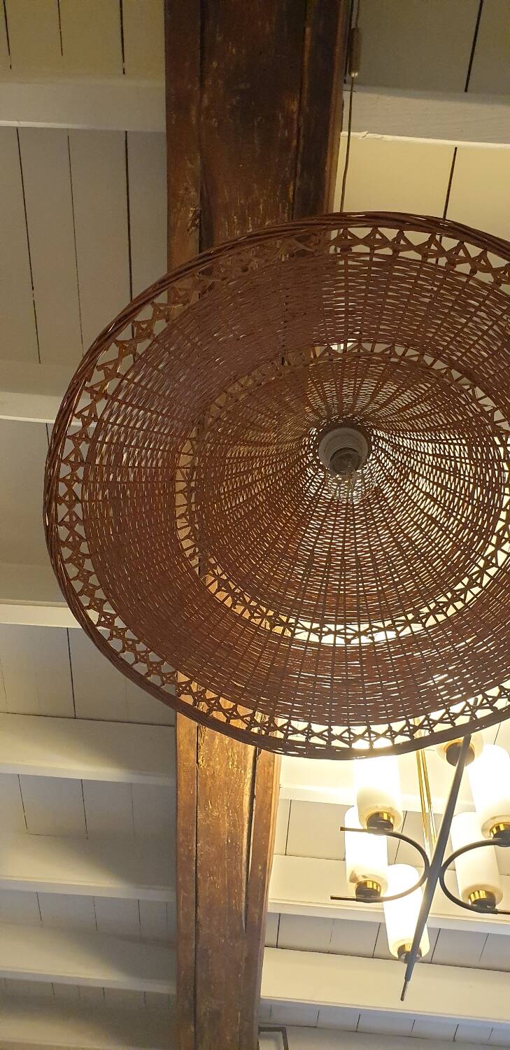 Rattan pendant light 59 cm