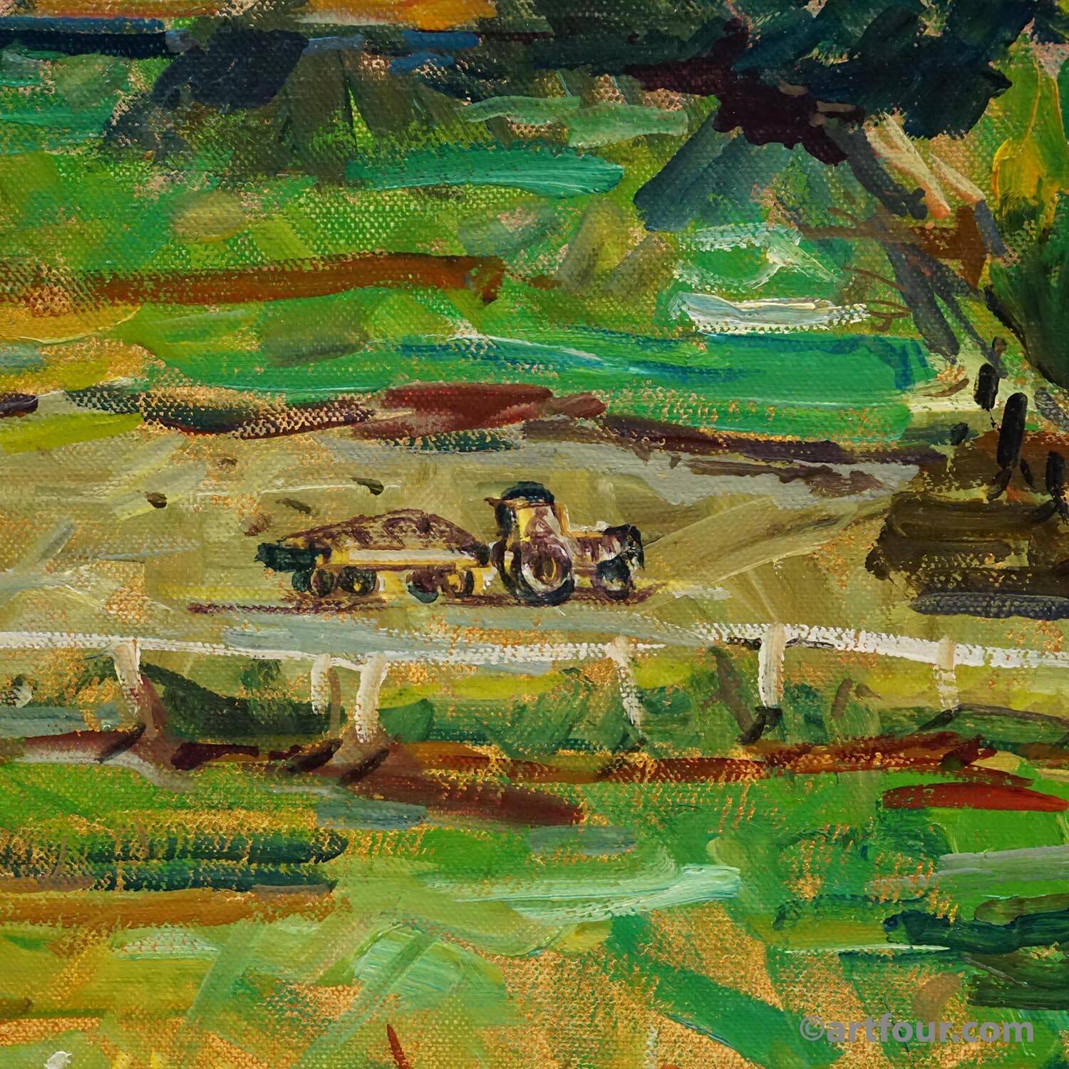 Oil painting by Alexander Michael – Neumarkt St. Veit, 1978