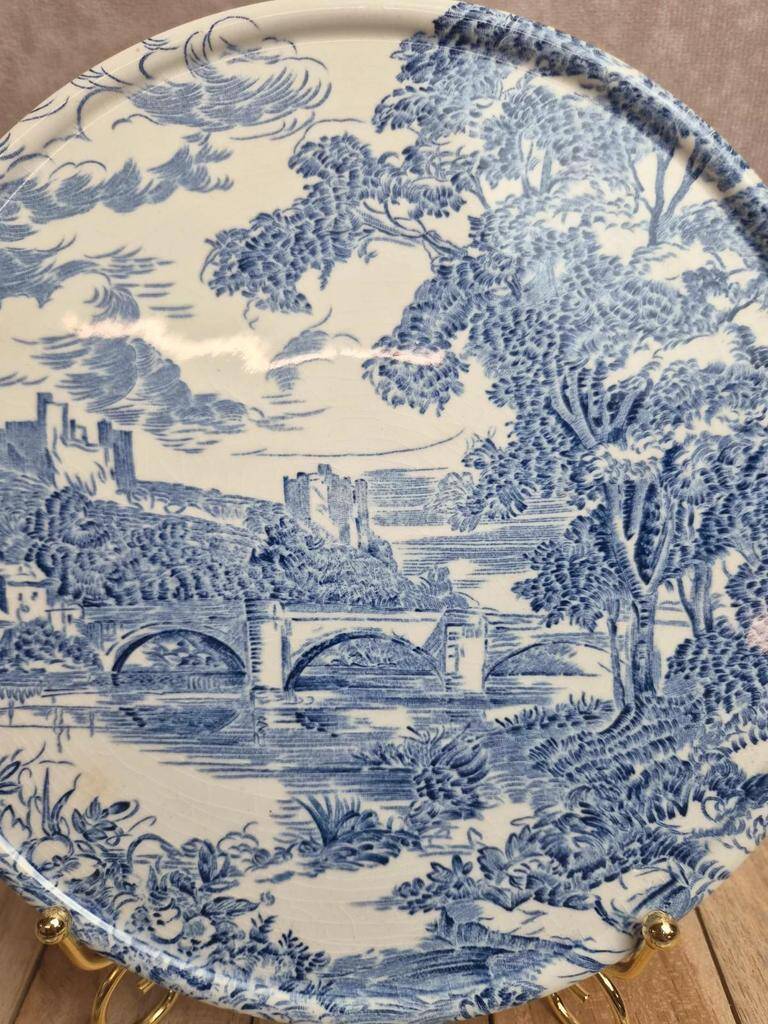 Gien x Enoch Wedgwood Countryside – trivet + 2 bottle coasters