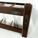 Vintage Wall Coat Rack in Two-tone Wood by Electrimeufa, 1960s – With Coat Hangers