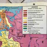 school map Librairie Armand Colin Reinhart and Wagret La France from 1939 to 1945 / 2nd GM 1970