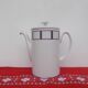 Cafetière basque bleu et rouge