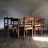 Table à manger et ses 6 chaises danoises en teck