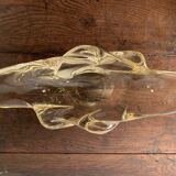Yellow cut in molded crystal, Daum Nancy