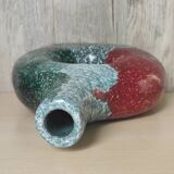 Tricolor handmade vase