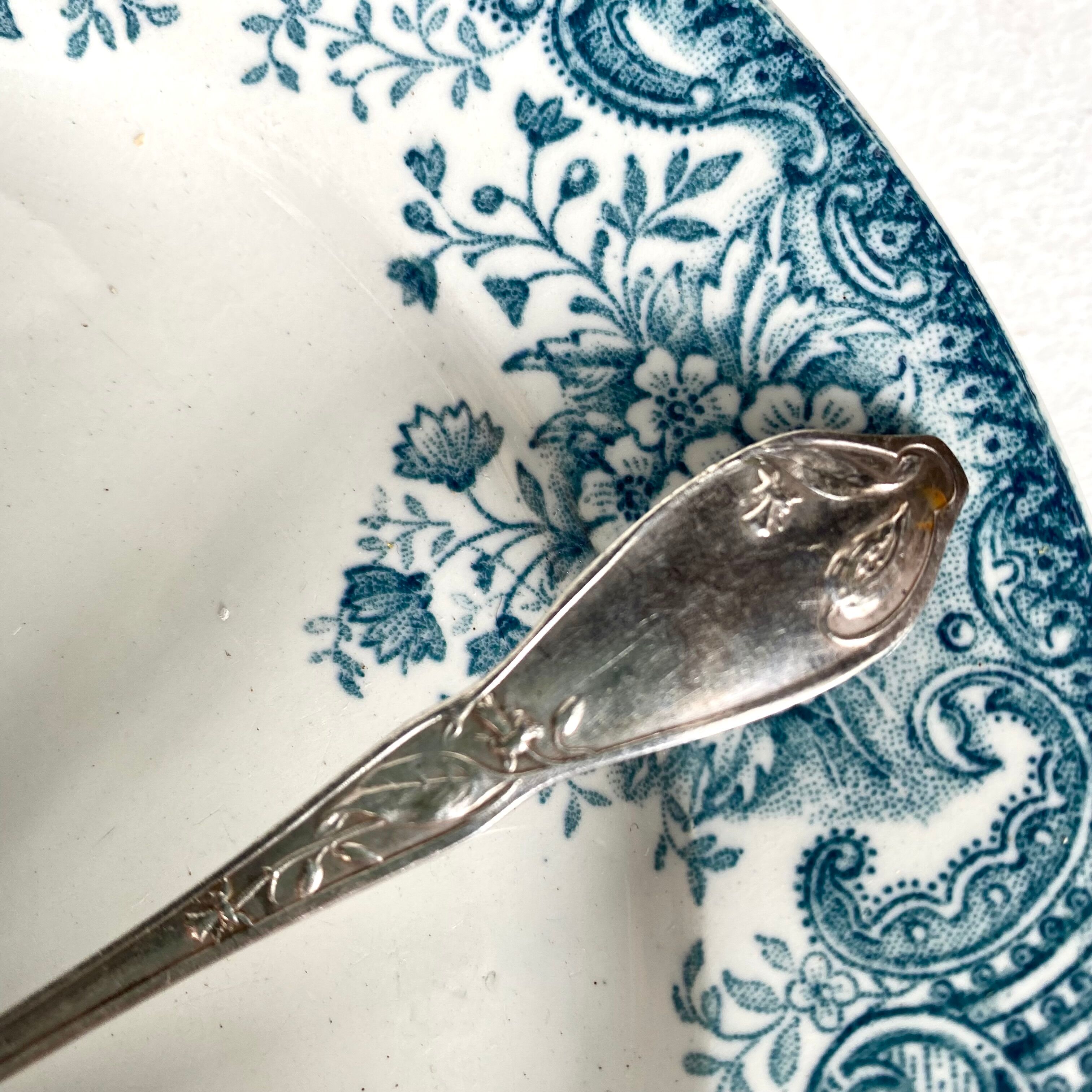Antique silver-plated spoons