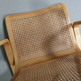 Beech wood and webbing side chair by Olivo Pietro, Italy, 1970s