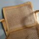Chaise d'appoint en bois de hêtre et sangles par Olivo Pietro, Italie, années 1970