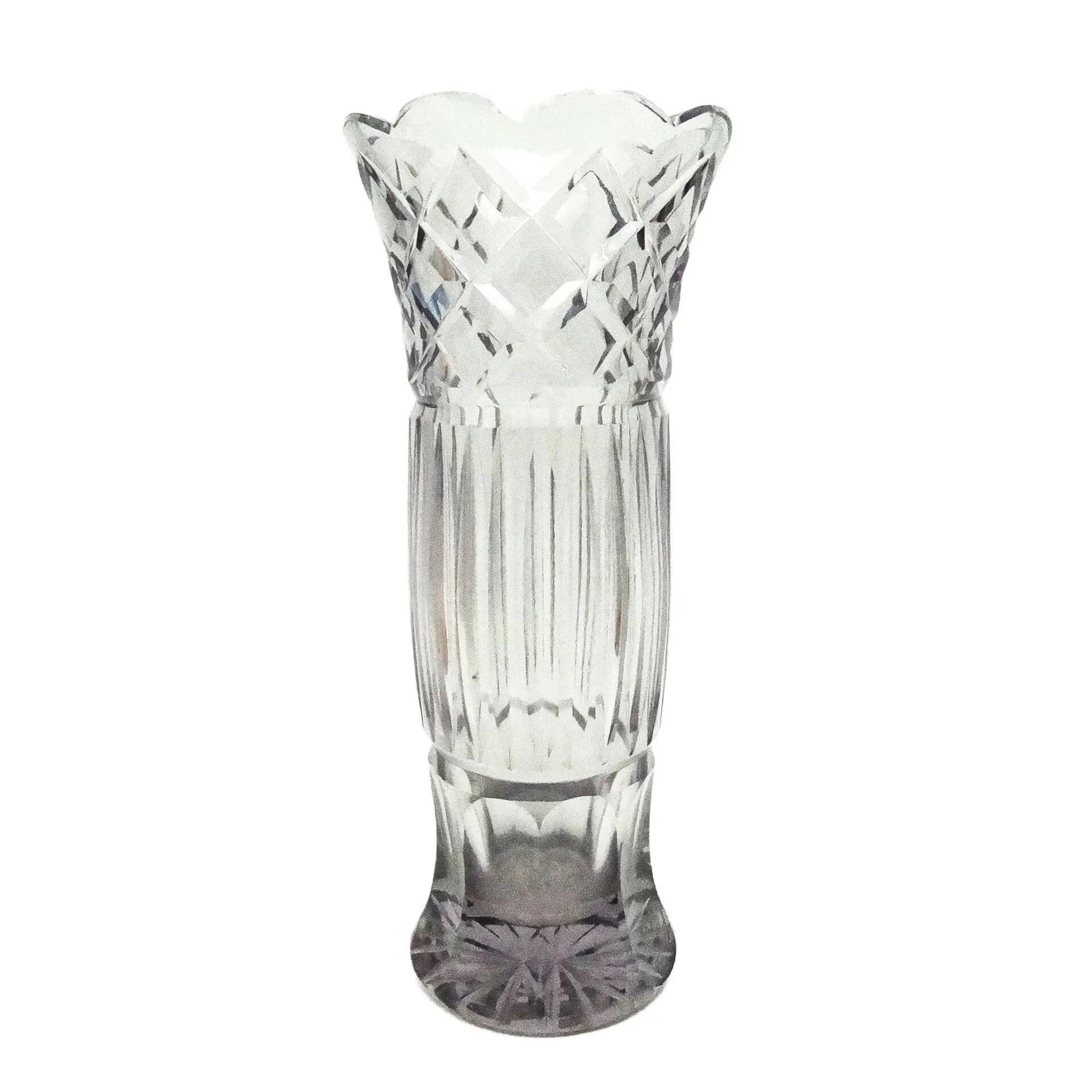 Vase postmoderne, cristal, Belgique, années 1960