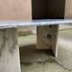 Table basse ovale en marbre