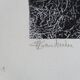 Original signed black and white abstract screenprint