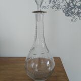 Old glass decanter with stopper