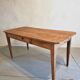 Antique French cherry wood dining table, early 20th century