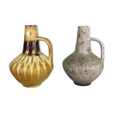 Set of 2 Ceramic Pottery Vase Heinz Siery Carstens Tönnieshof, Germany, 1970s