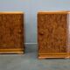 1939s pair of art deco bedside tables, Czechoslovakia