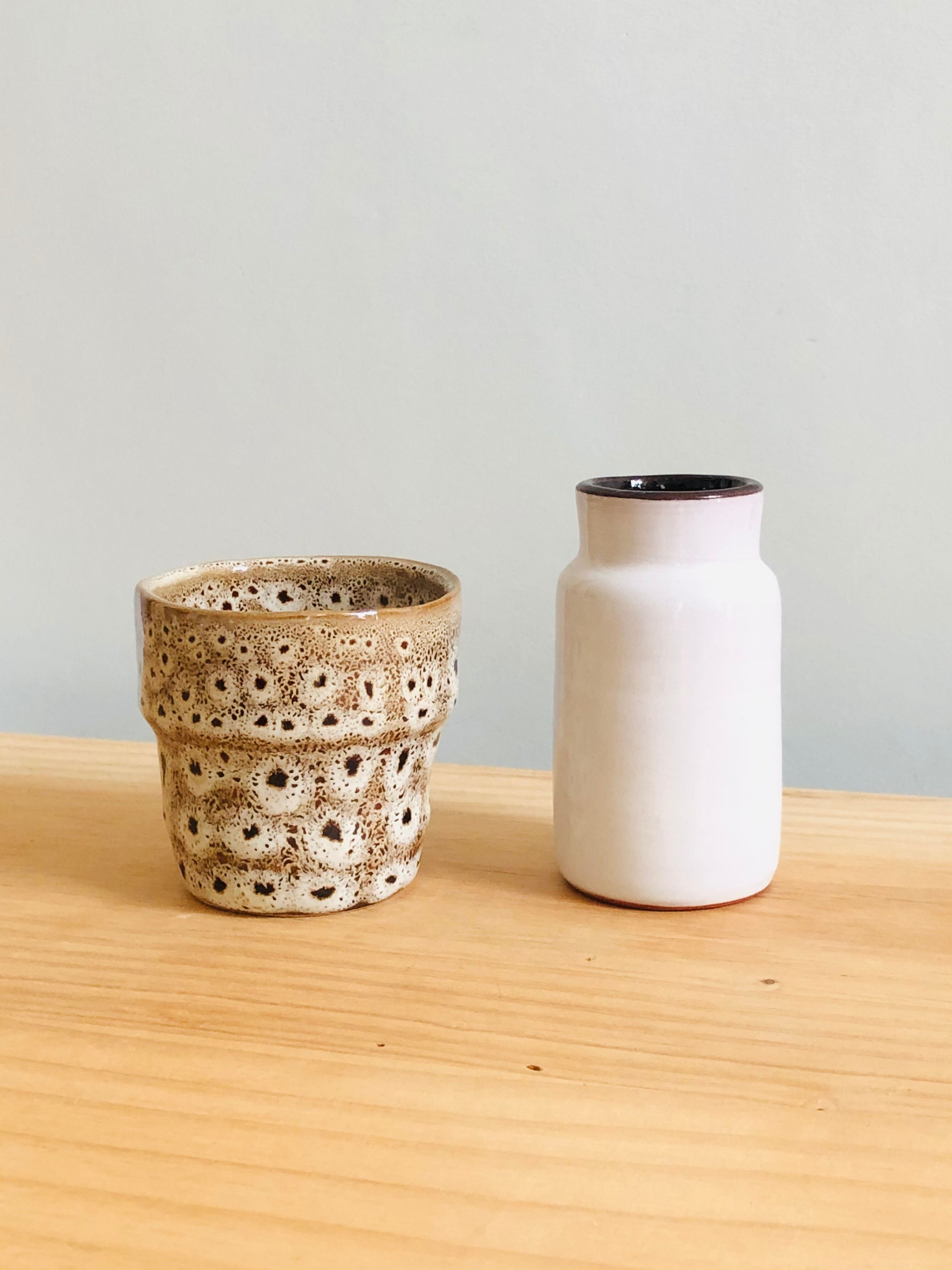 Duo of ceramic pots
