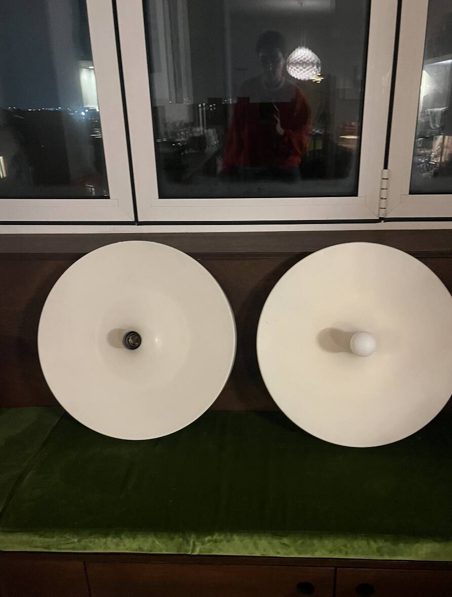 Aluminum wall light, Teka 7717-19 model, designed by Charlotte Perriand.