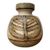 Mid-century Danish vase from Søholm pottery workshop, 1960s.