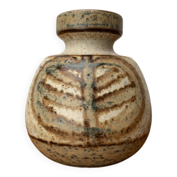 Vase mid-century danois de poterie d'atelier de Søholm, années 1960