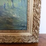 Tableau huile sur toile, signé C. Lion