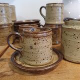 Speckled sandstone espresso service