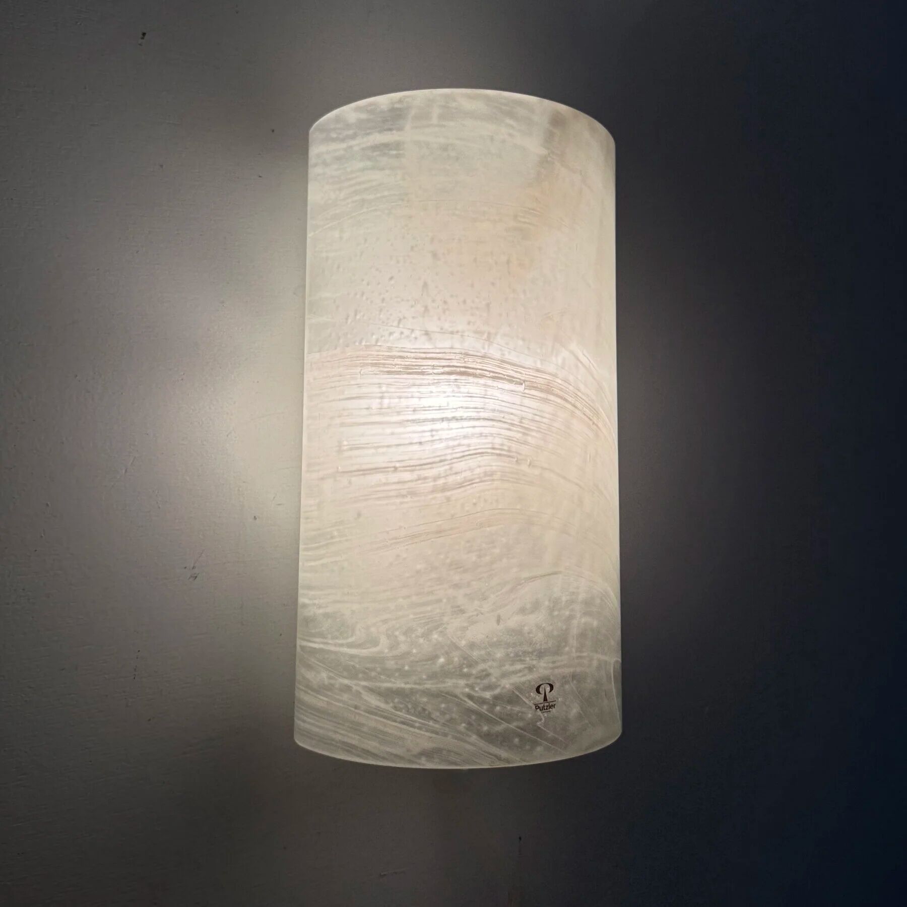 Peil & Putzer glass wall lamp sconce, 1970s
