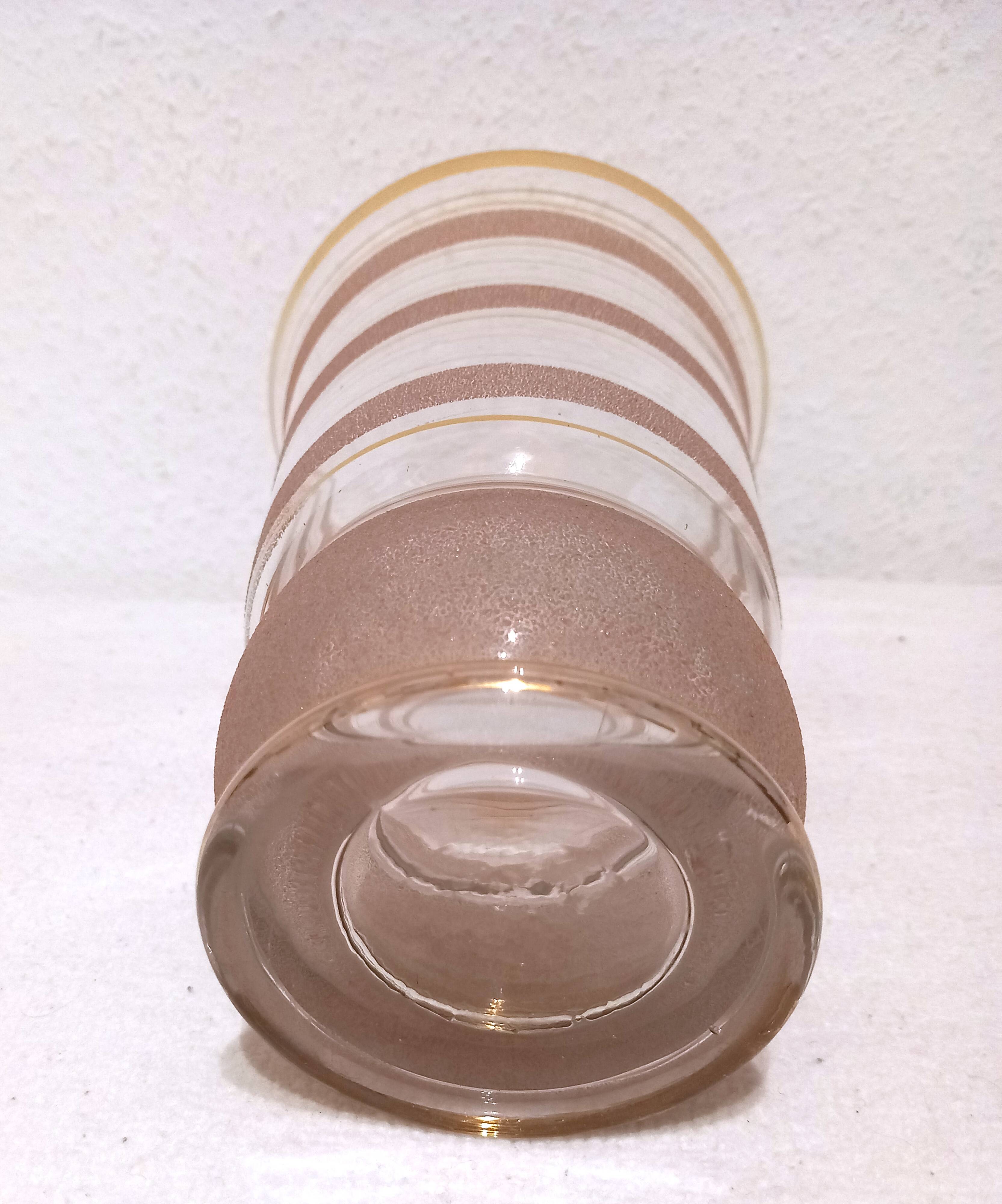 Pink granite glass vase - 1950s