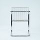 Set of 4 Vintage Italian Wire Chairs, Chrome and Metallic Wire, 1974