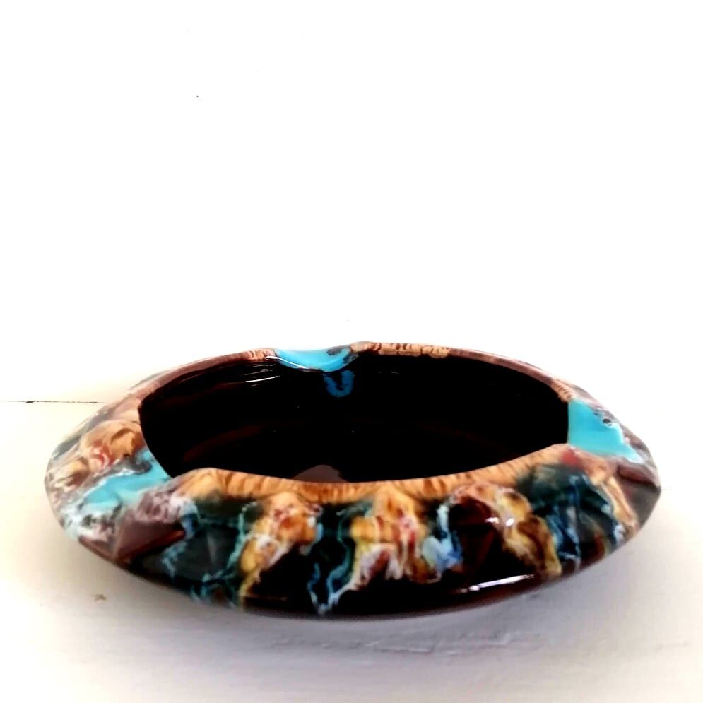 Vallauris vintage ceramic ashtray
