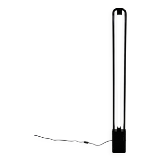 Lampadaire noire Uno par Gian N. Gigante pour Zerbetto, 1980