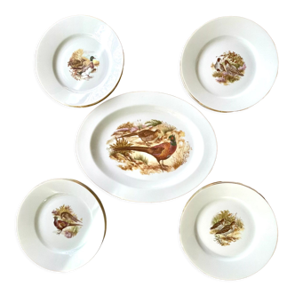 Limoges Gamebird 12 Plates